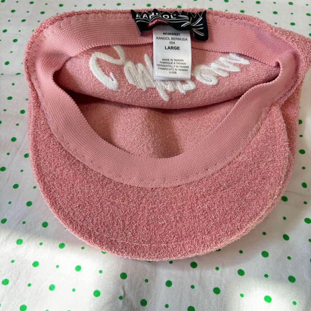Supreme x KANGOL ピンク ベレー帽 LARGE