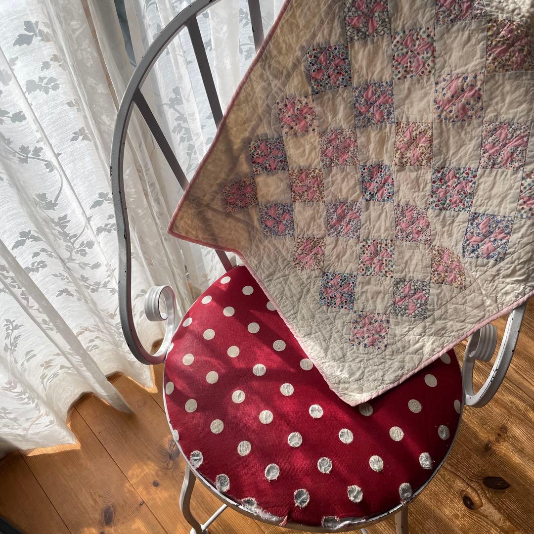 アンティークキルト ピンウィール 風車 ドールキルト ミニキルト