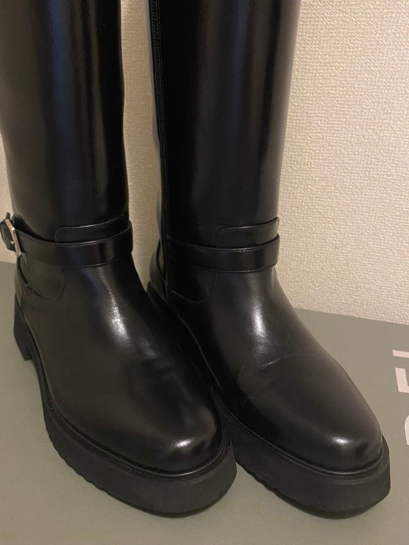 SNIDEL バリエライダースブーツ ブラック L