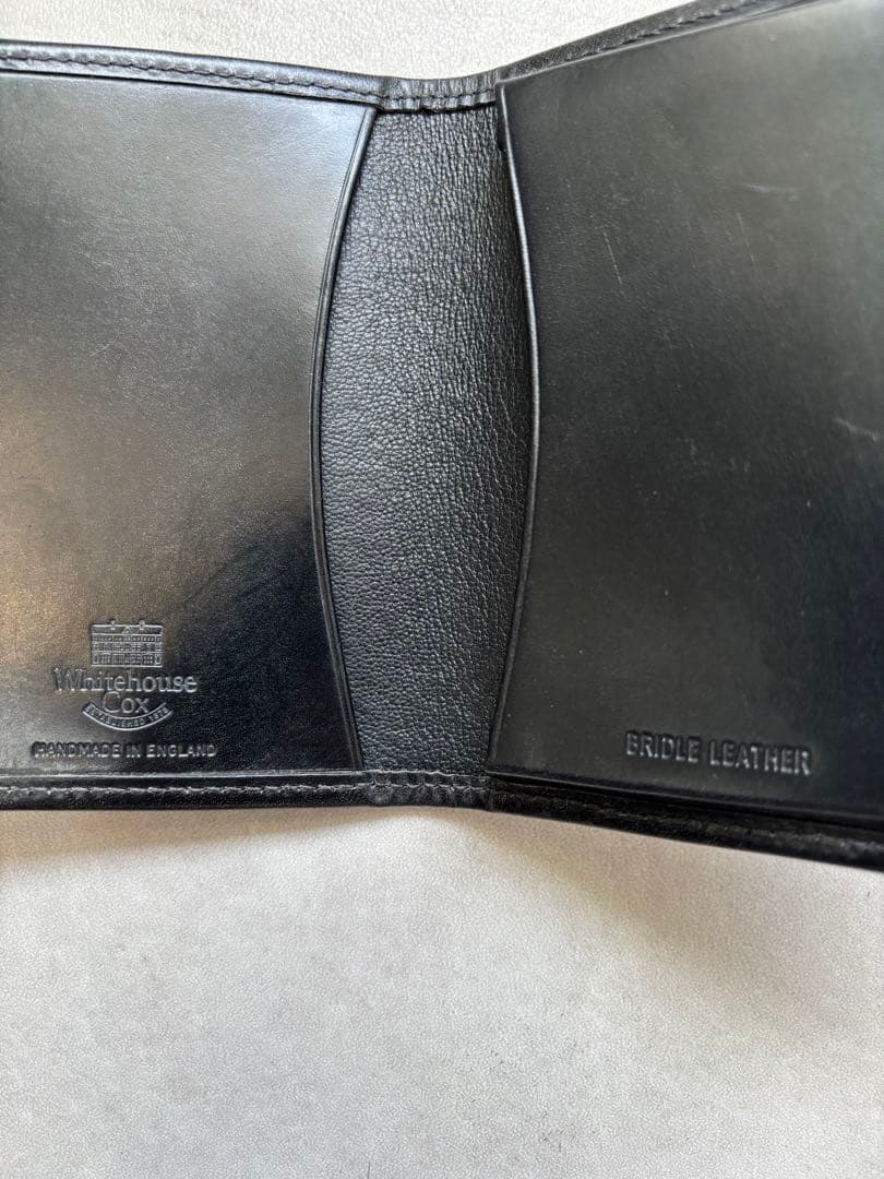 ホワイトハウスコックス Whitehouse Cox 名刺入れ　S7412 黒