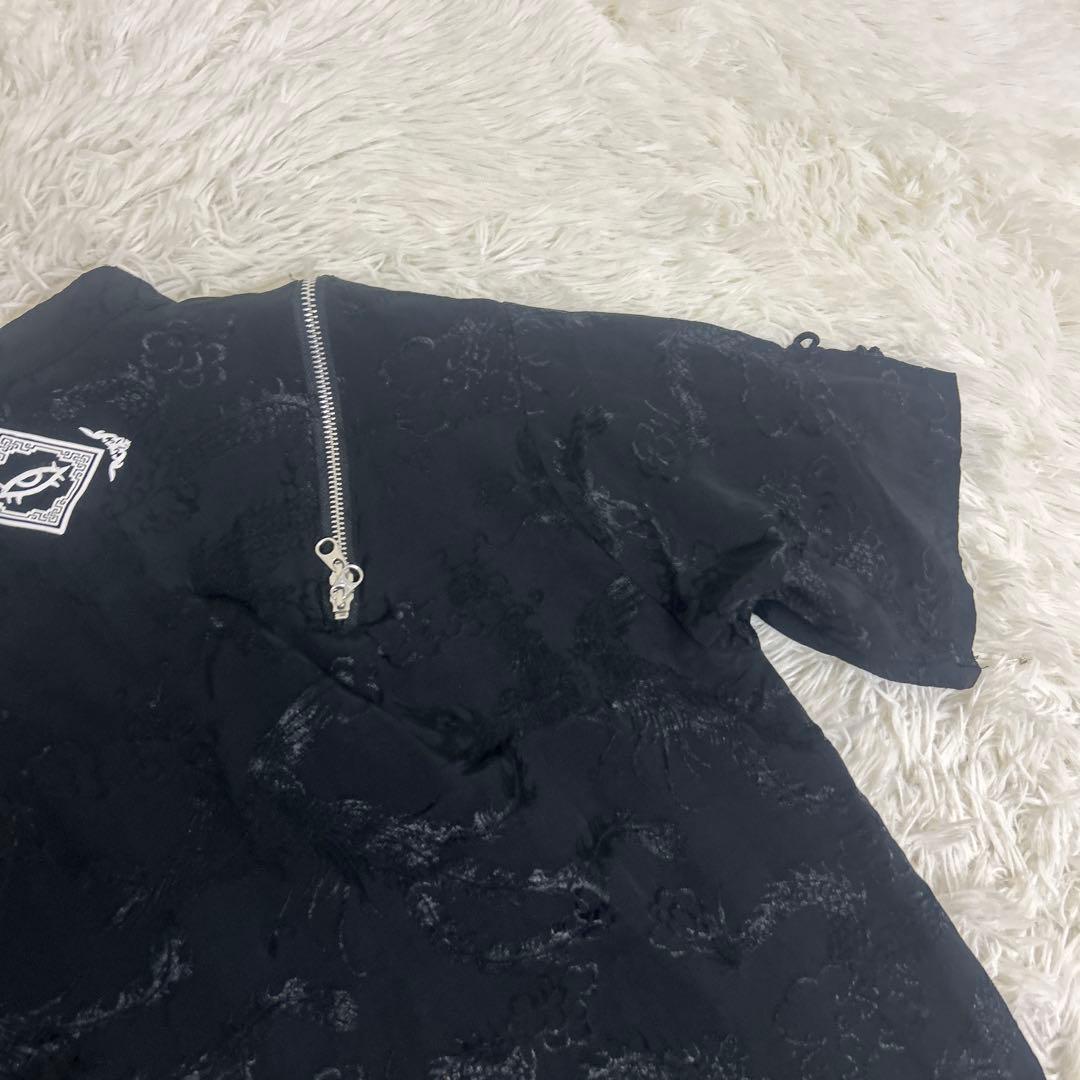 ♡美品♡ REFLEM ショルダー　ZIP 総柄　チャイナ　シャツ レフレム