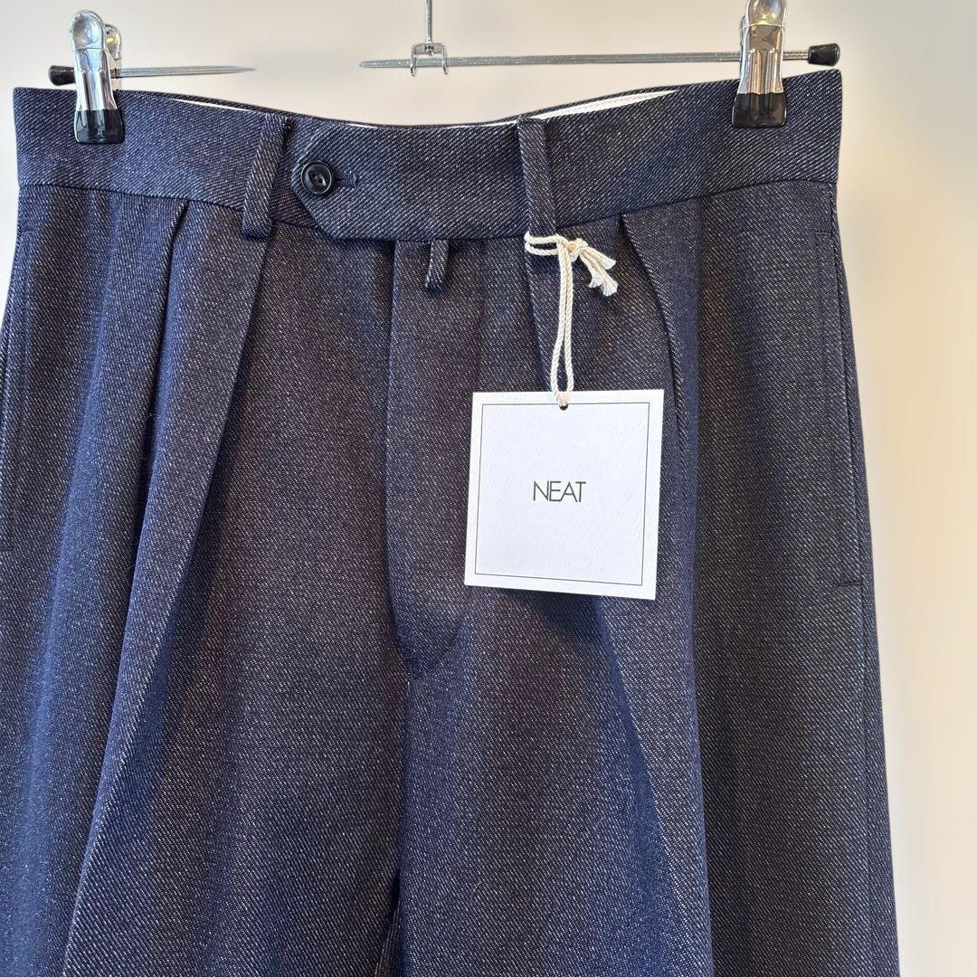 パンツ NEAT 22SS plastic denim wide 44