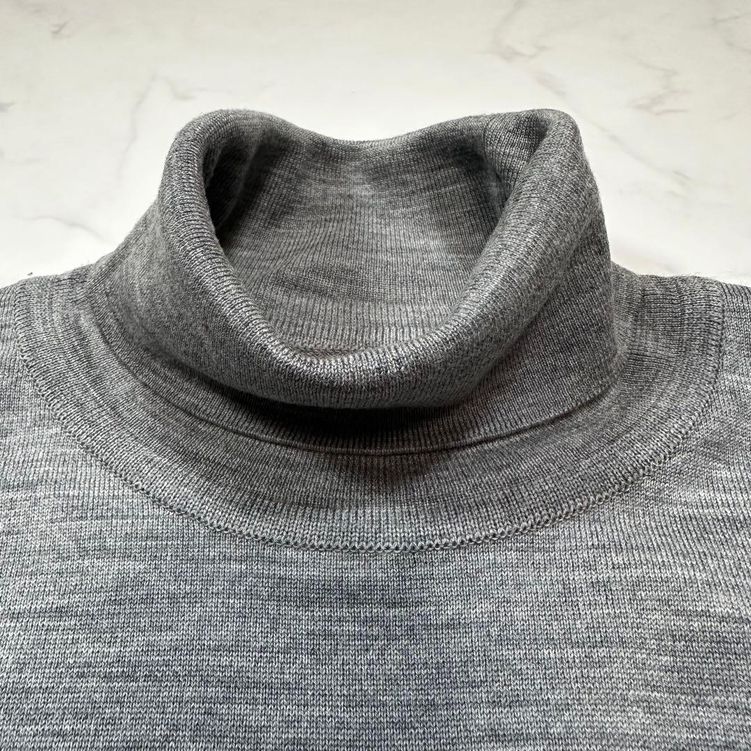 未使用級 L◎ジョンスメドレー 30G エクストラファイン メリノウールセーター