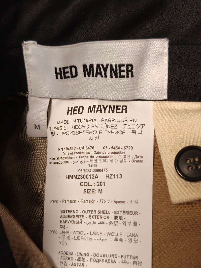 HED MAYNER ヘドメイナー 24AW PANTS ワイドパンツ M