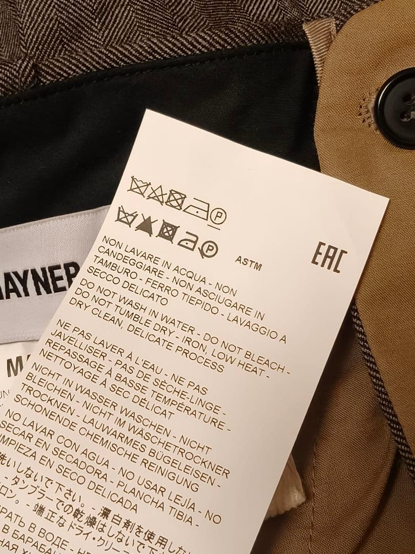 HED MAYNER ヘドメイナー 24AW PANTS ワイドパンツ M