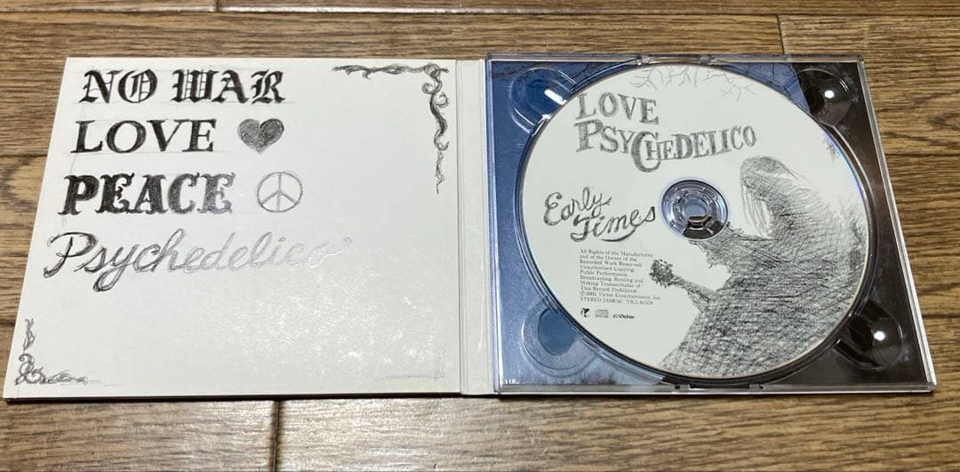 ラブサイケデリコ Early Times 直筆サイン入り初回デジパックCD