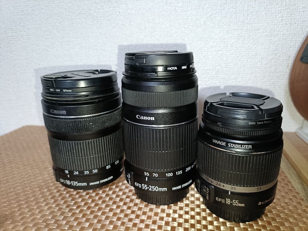 Canon EOS 9000Dデジタル一眼レフカメラレンズ3本、バッテリー2本付