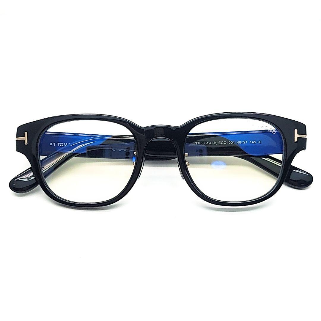 TOM FORD TF5861D/Bブラックフレーム メガネ(度あり)