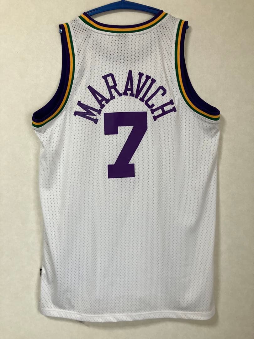 【希少品】 NBA ピート・マラビッチ JAZZ　ジャズ　ユニフォーム　ピストル