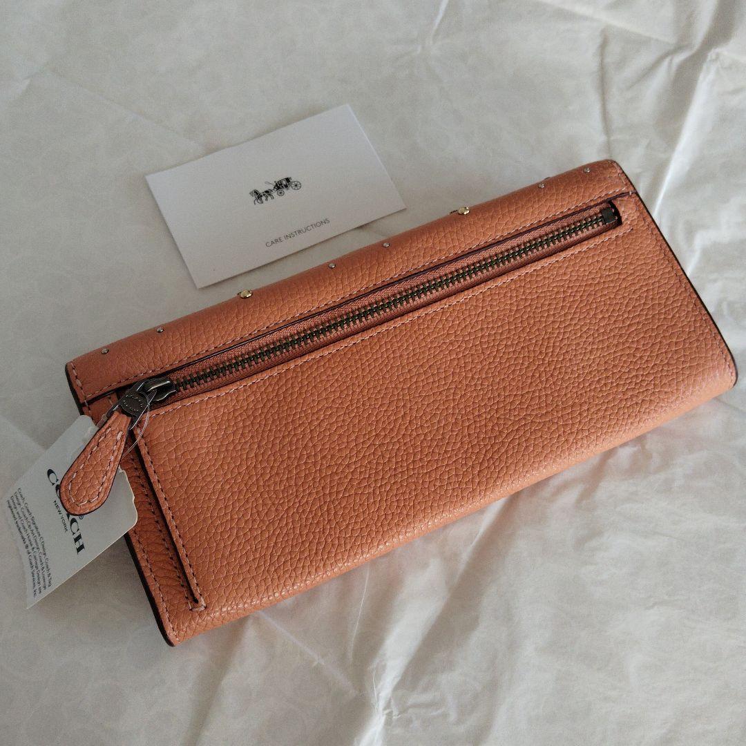 新品　COACH コーチ　ビジュー付き長財布