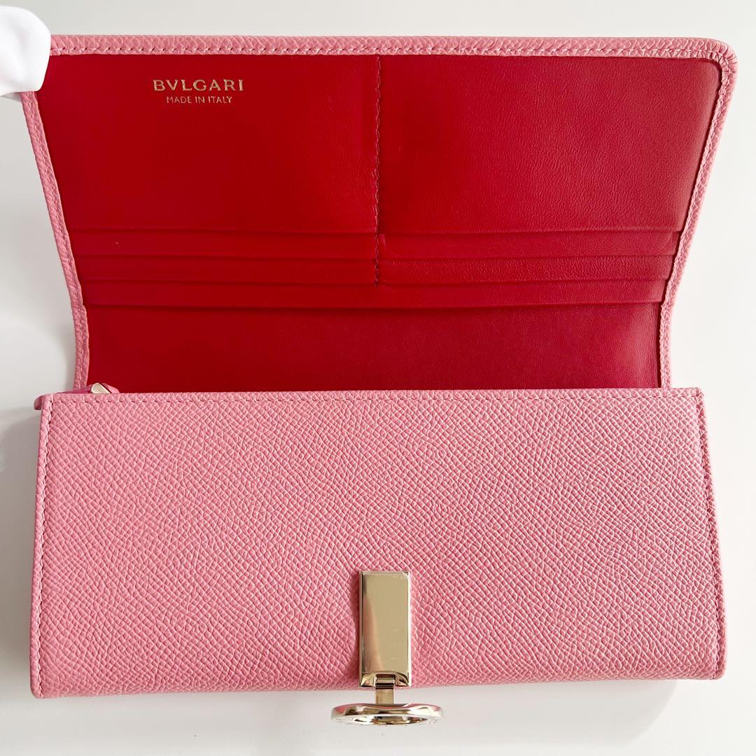 【るり様用】未使用　BVRGARI　ブルガリ　ロゴクリップ　長財布　ピンク