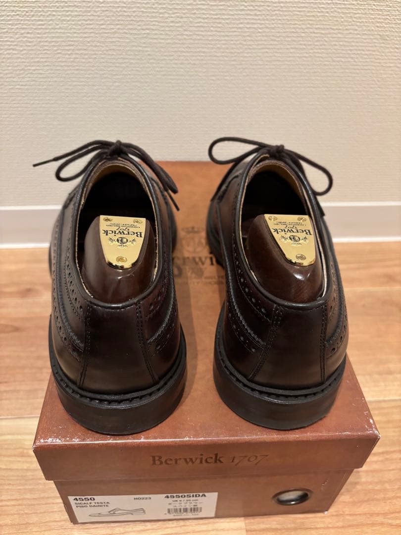 Berwick 4550 ダークブラウン ウィングチップ
