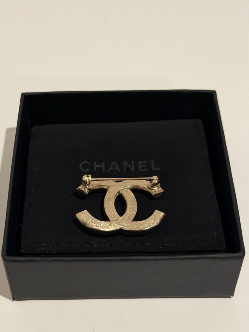 ☆早い者勝ち☆CHANEL シャネルブローチ シャンパンゴールド【美品】