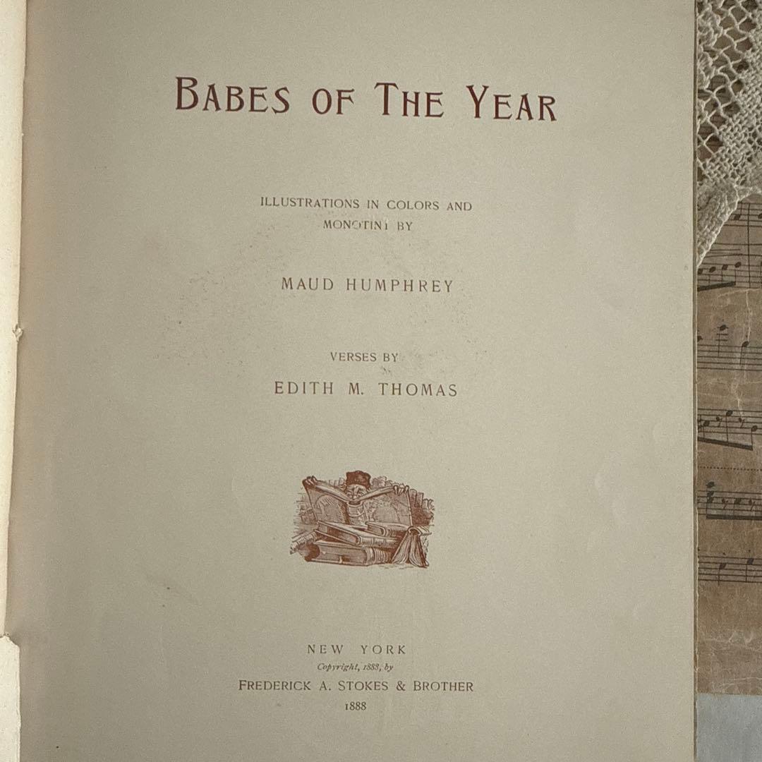 稀少1888年アンティーク美しい挿絵の絵本　洋書　古書ジャンクジャーナル額装にも