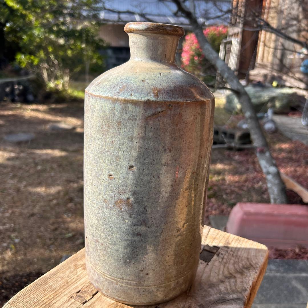 古美術 李朝 会寧 陶器 徳利とタグに記載あり