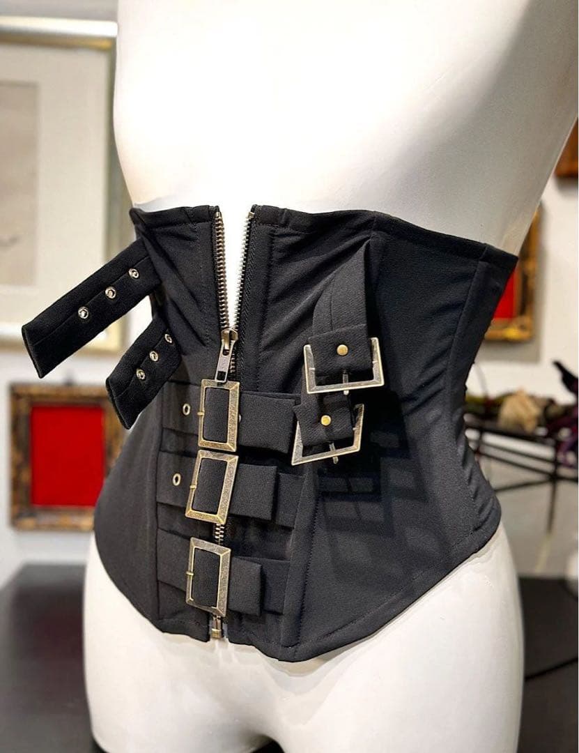 Na+H レザーコルセット　ゴス　ゴシック　ロリィタ　エヌエープラスエイチ