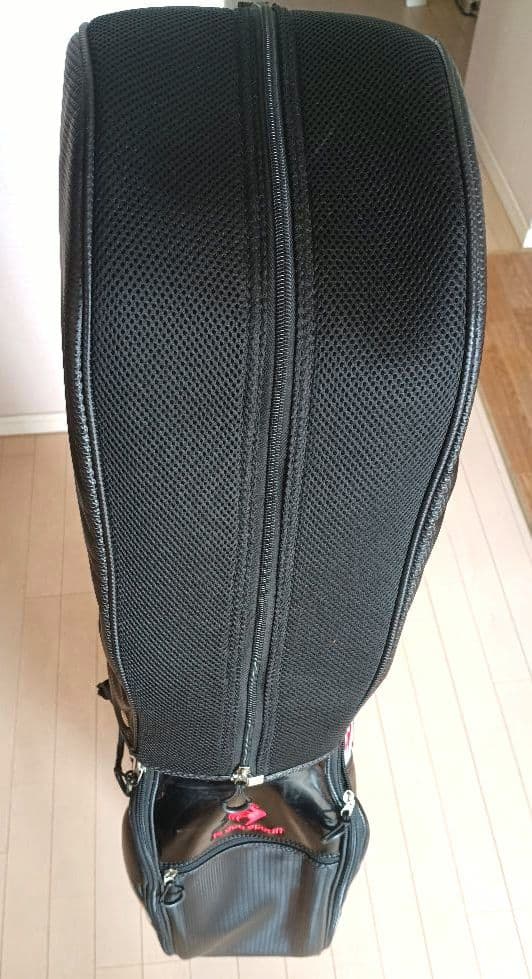 le coq sportif キャディバッグ ゴルフバッグ　ブラック/レッド