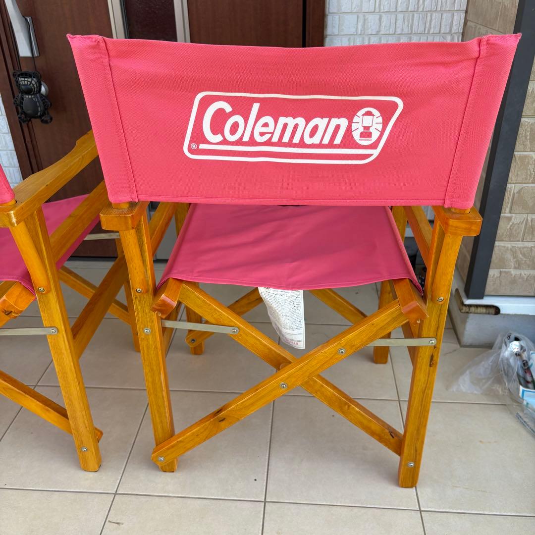 テーブル・チェア・ハンモック Coleman WOOD CHAIR CLASSIC STRAWBERRY