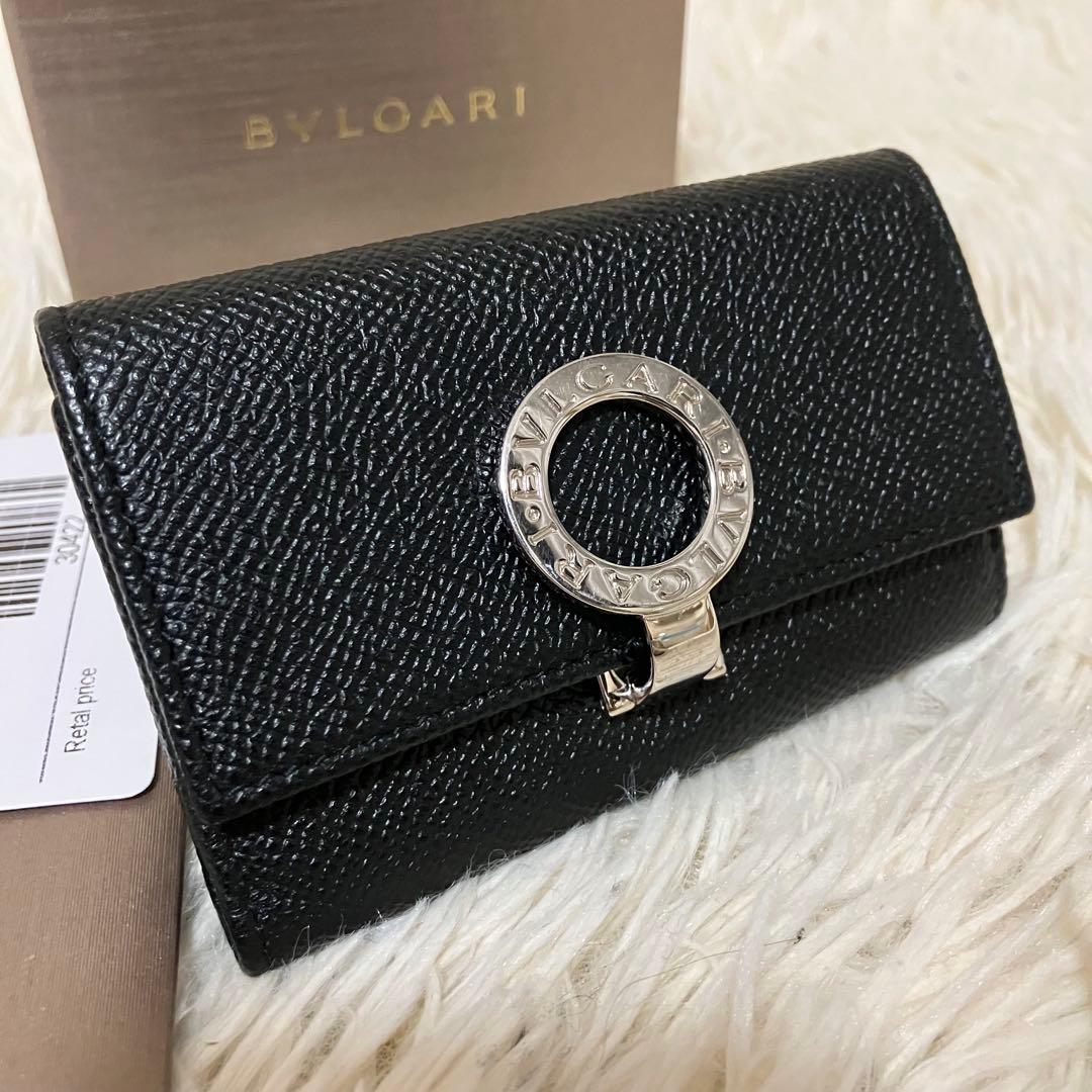 【極美品】 ブルガリ キーケース ビーゼロワン ロゴクリップ