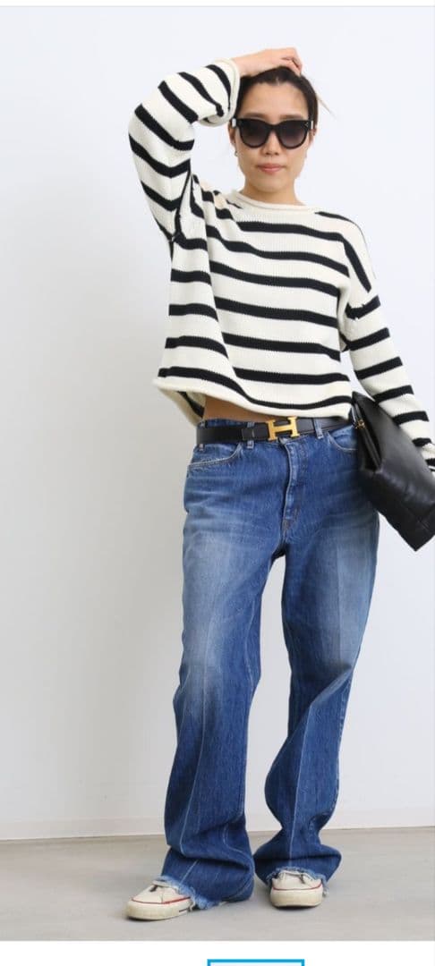 エルメス　コンスタンス　Hベルト　茶×赤