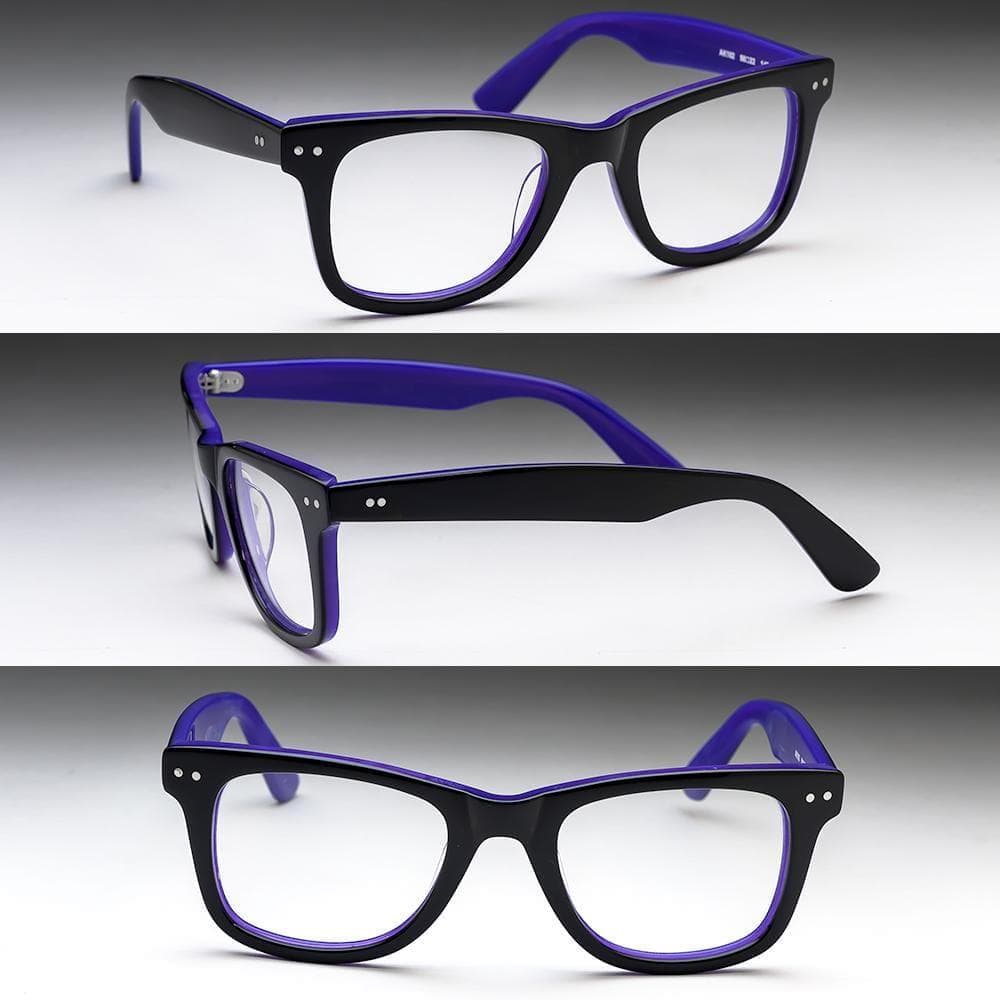 遠近両用メガネ 遠方度なし 老眼 +1.50 ウェリントン 鯖江メガネ 新品