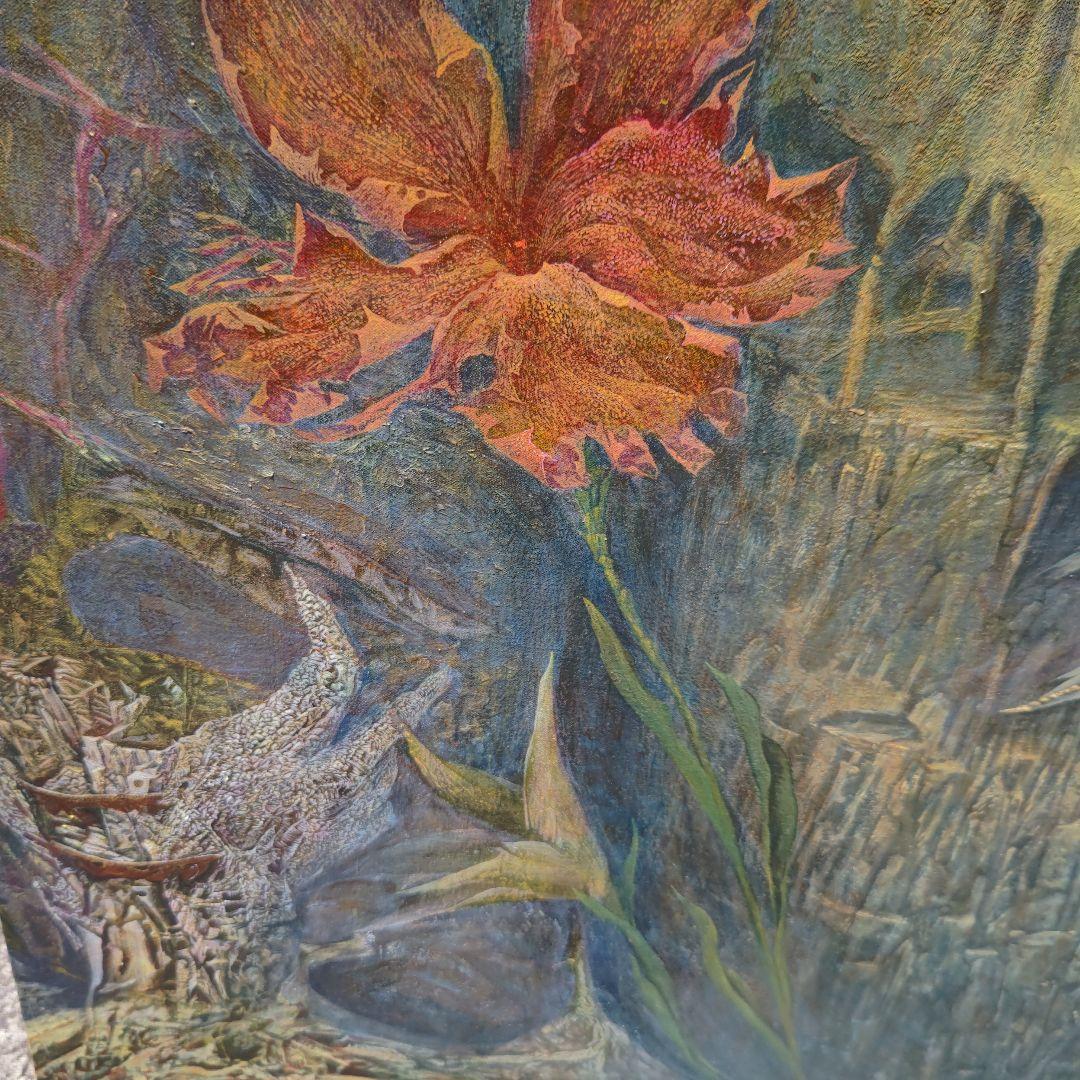 塚本聰「瞑想の中で」S100号油彩、超巨大画、何百ページの小説＃寺田コレクション