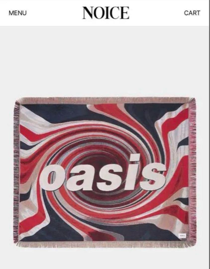 《限定完売》OASIS × NOICE ユニオンジャック ブランケット/ラグ