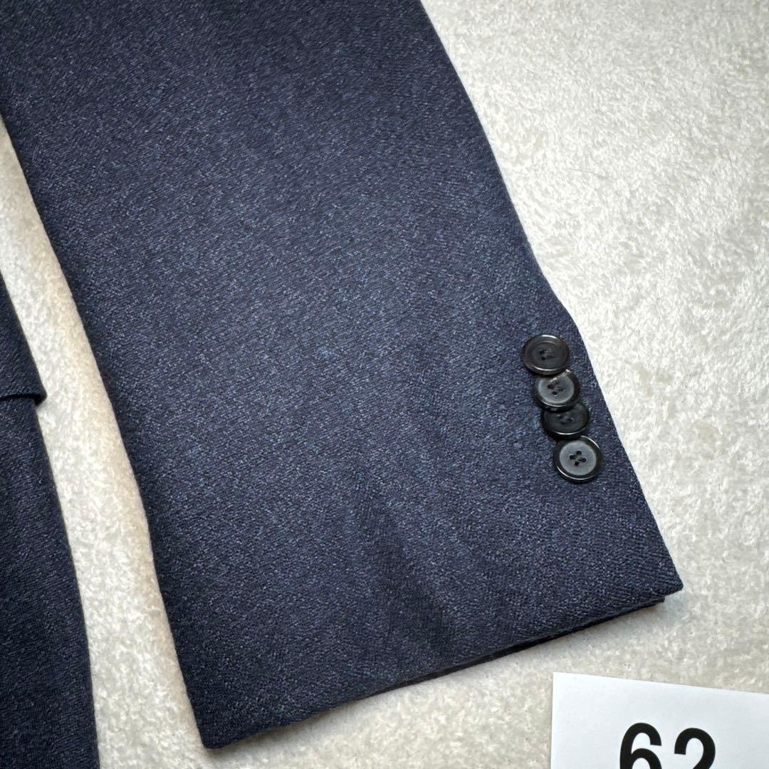 62 美品　シップス　SHIPS ロロピアーナ　スーツ　48 L ネイビー