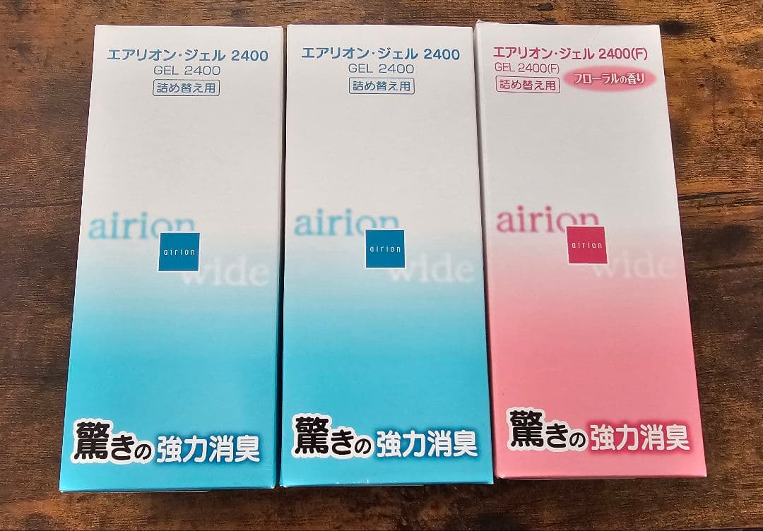 TOSHIBA 消臭器 エアリオン・ワイド 本体 交換用ジェル3本 消臭スプレー