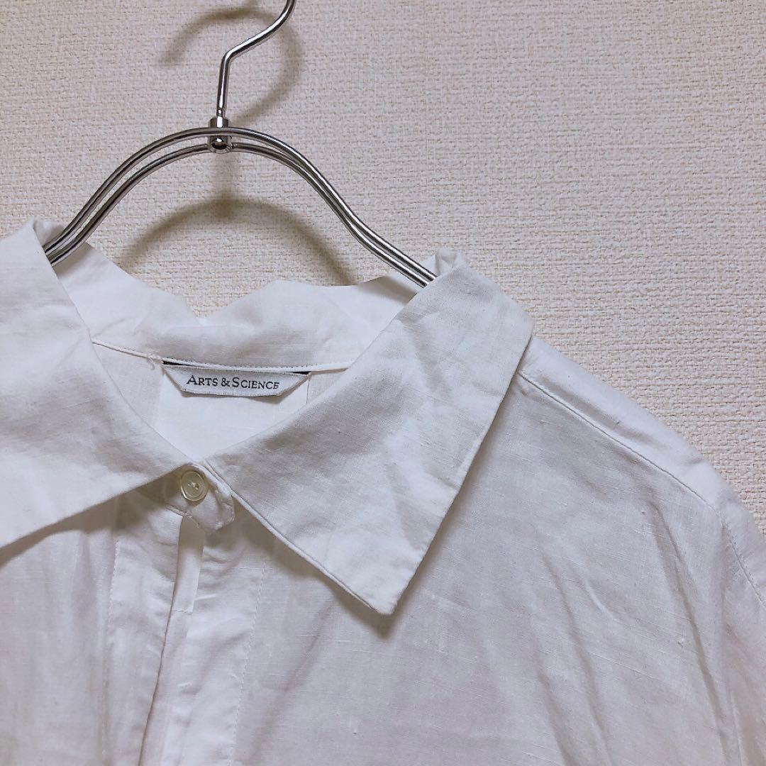 ARTS&SCIENCE★ブラウス★シャツ★ヘンプ100%★ホワイト★サイズ1