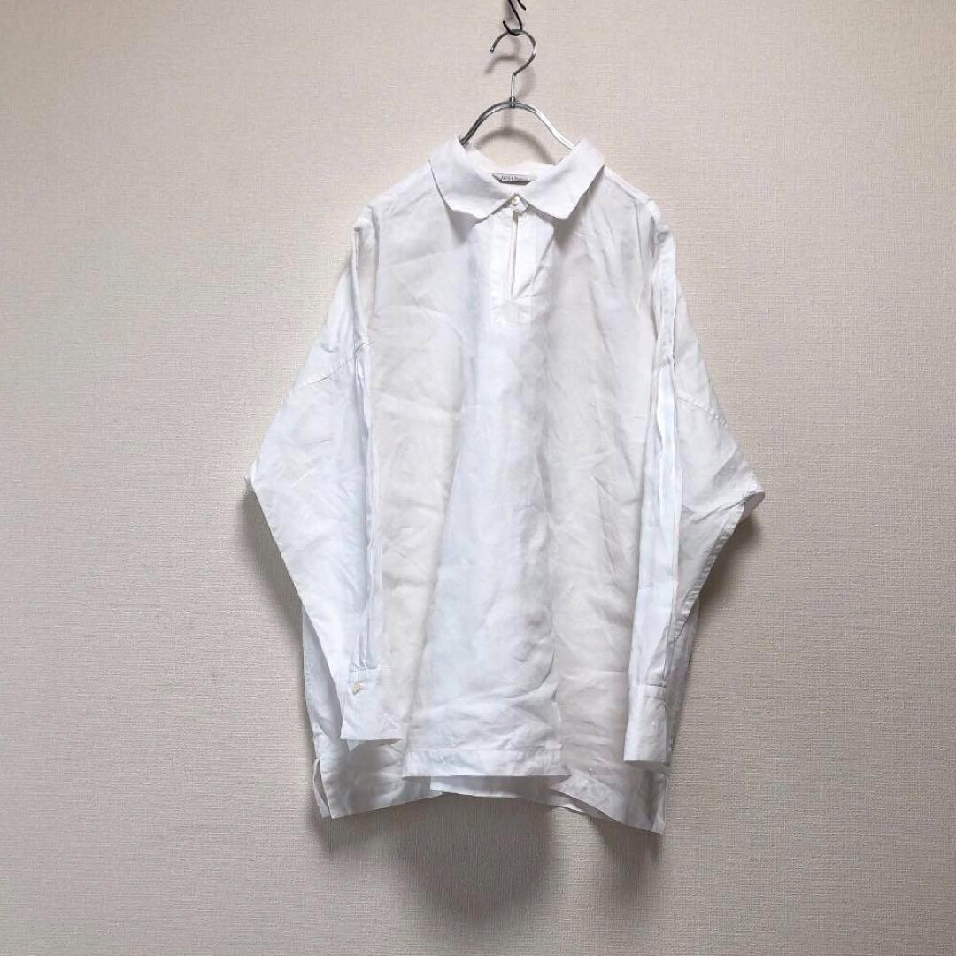 ARTS&SCIENCE★ブラウス★シャツ★ヘンプ100%★ホワイト★サイズ1