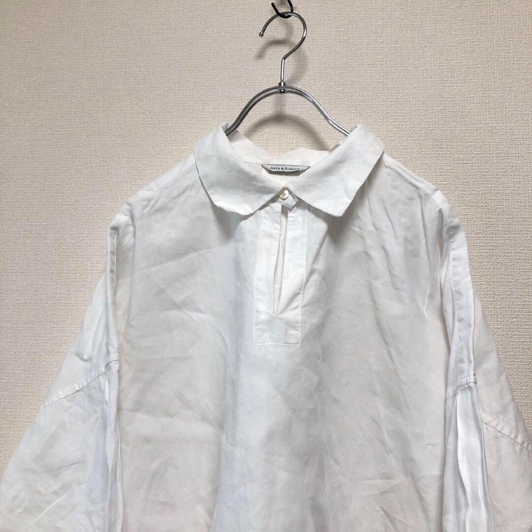 ARTS&SCIENCE★ブラウス★シャツ★ヘンプ100%★ホワイト★サイズ1