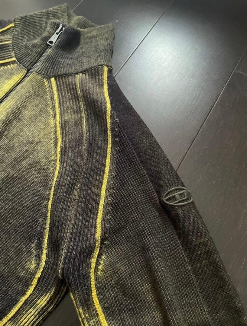 今週限定価格 DIESEL 23AW K-IRINI ウール ドライバーズニット