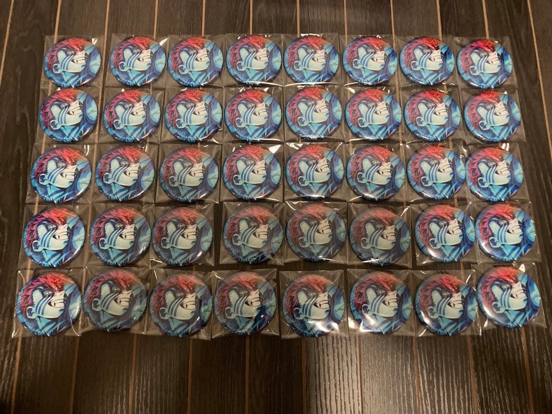 鬼滅の刃 キービジュアル 缶バッジ 猗窩座 40点