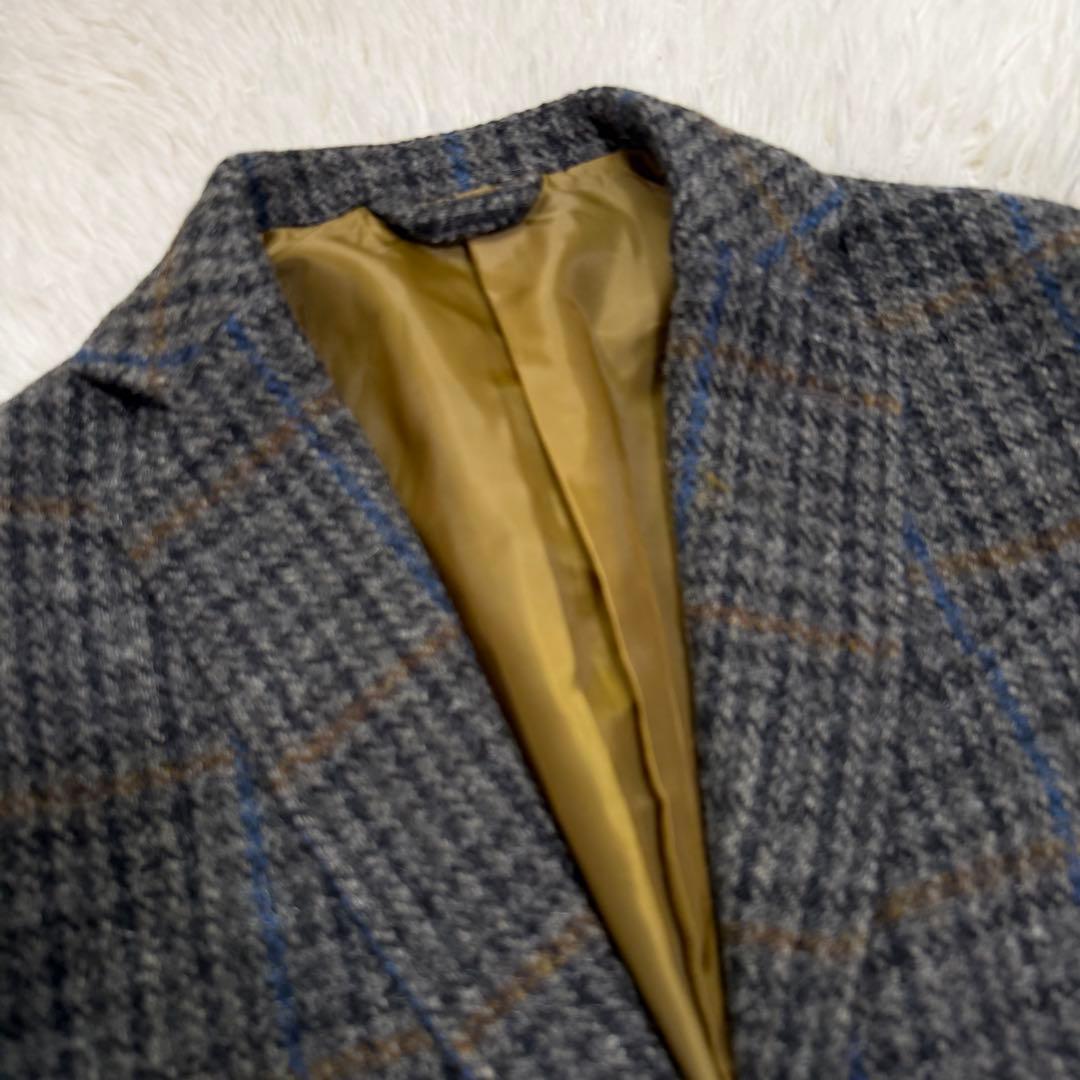 極美品　ハリスツイード　フリークスストア　テーラードジャケット　千鳥格子　肉厚