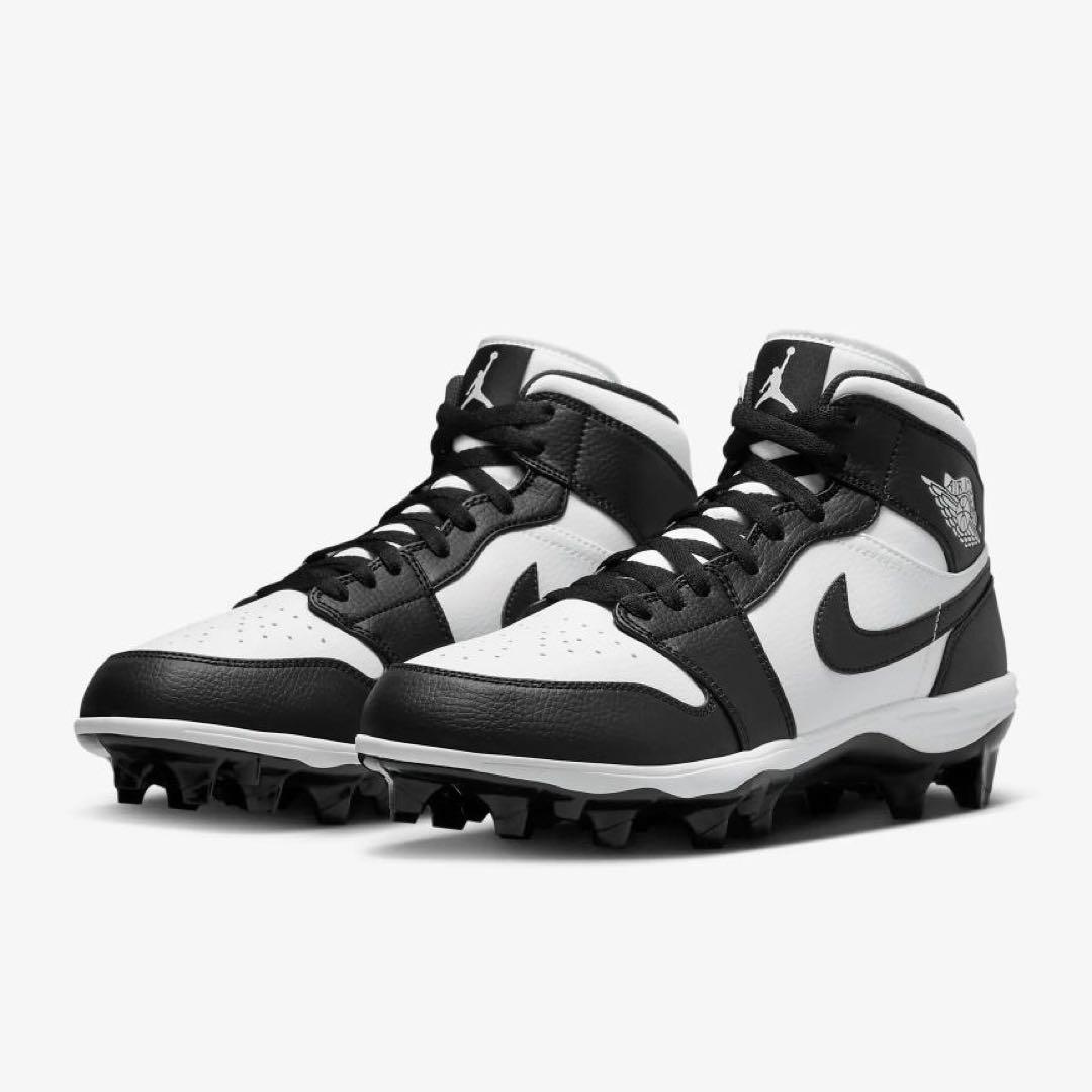 Jordan 1 Mid TD Panda　アメフト スパイク 28.0cm　Ｔ