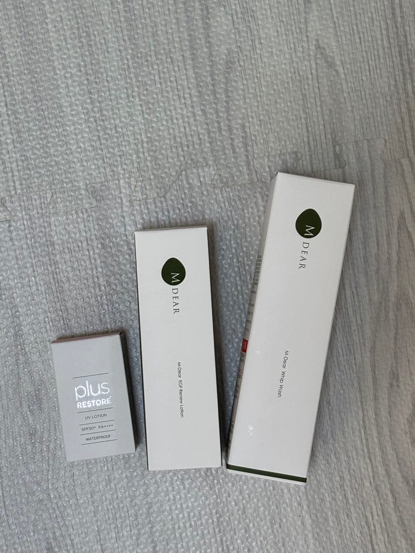 エムディア　化粧水・洗顔・日焼け止め3点セット