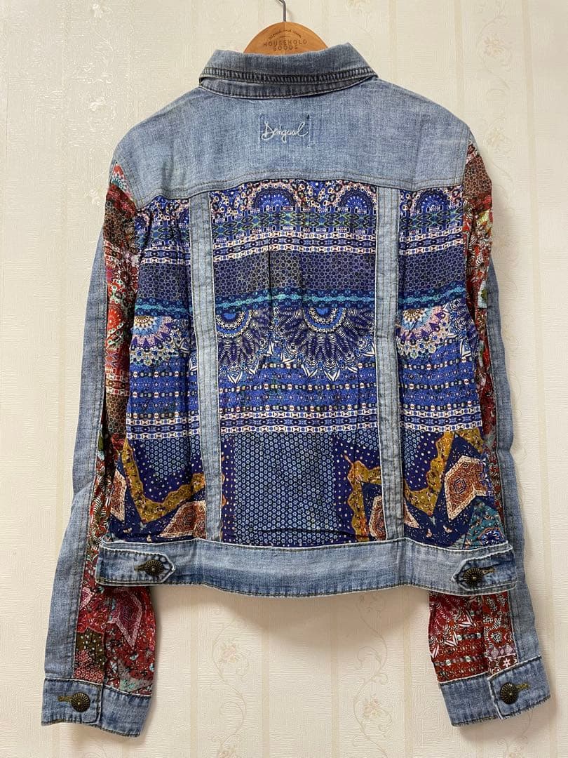 【新品】Desigual パッチワークデニムジャケット 40