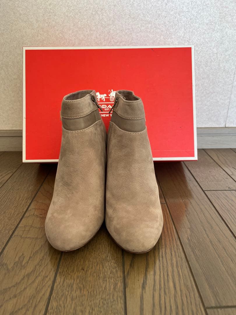 新品 COACH スエード ハイヒールブーツ SIZE 37.5 スェード