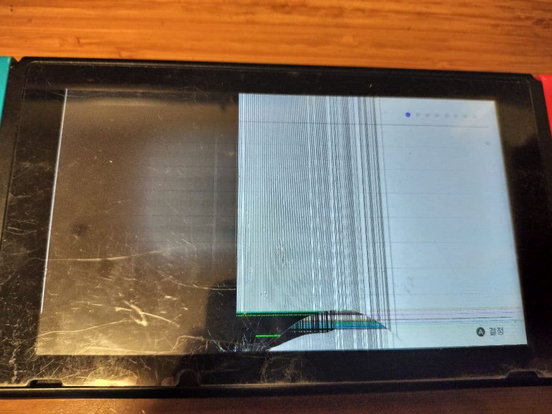 Nintendo Switch 本体 赤/青 一式 ジャンク品 画面破損