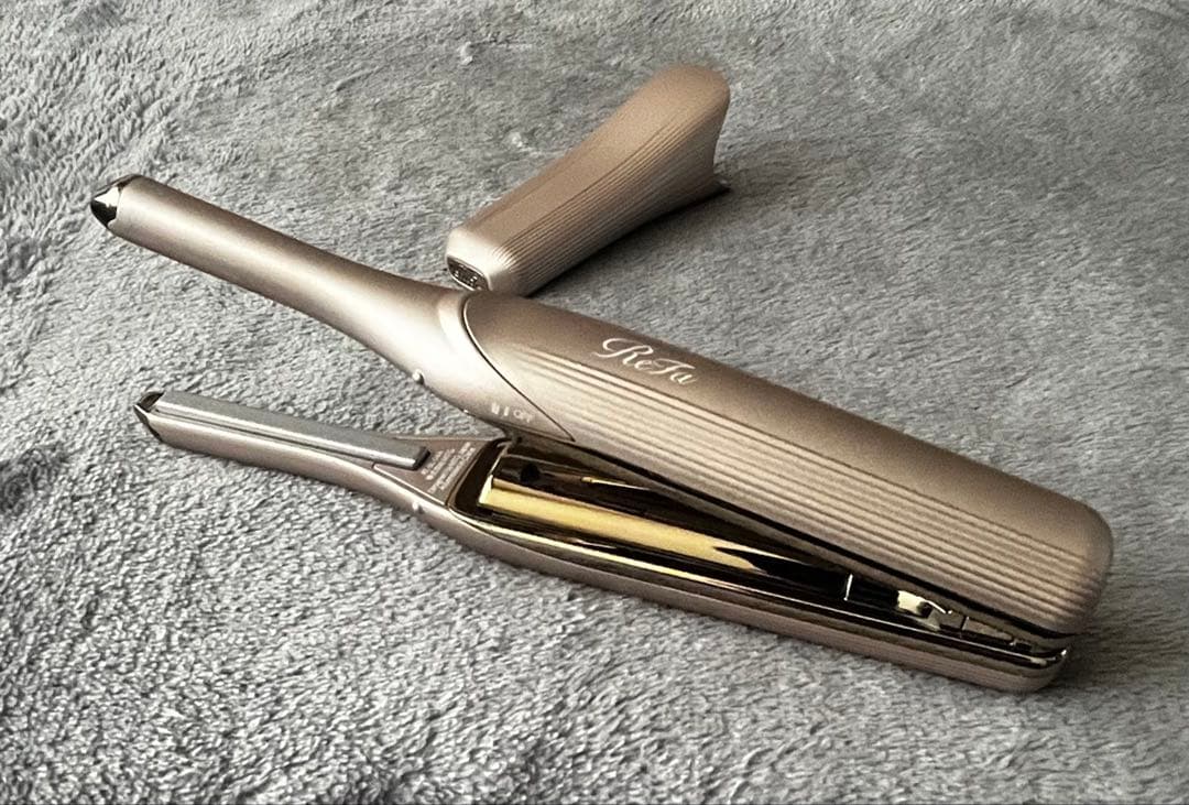 【美品】ReFaフィンガーアイロン ST6 シャンパンゴールド オマケ付き