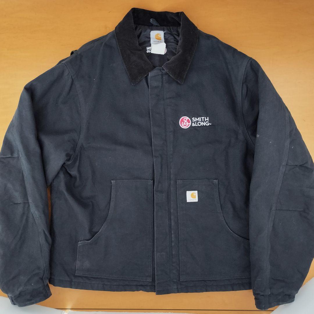 Carharttカーハート J02トラディショナルジャケット 企業ロゴ刺繍 50