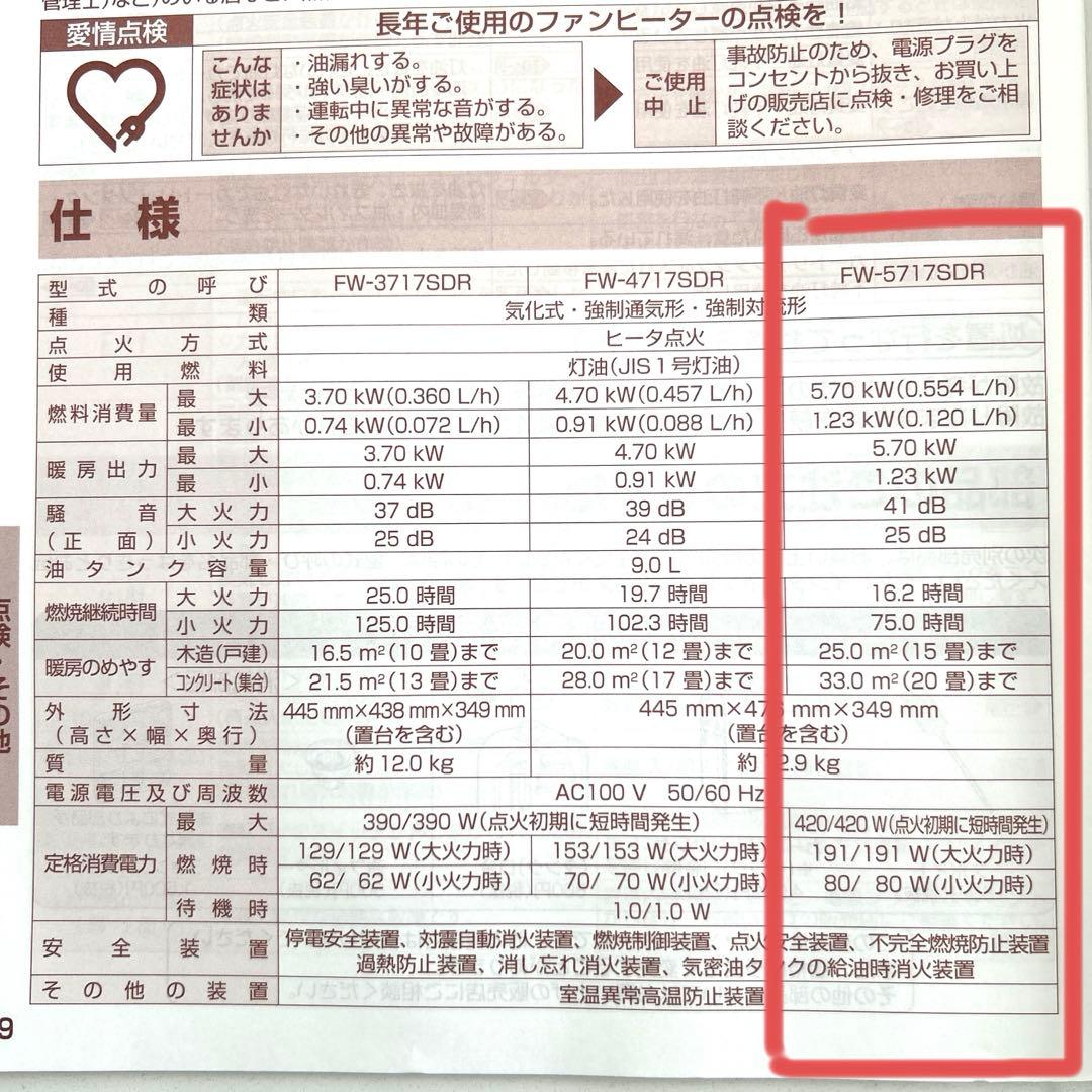 Dainichiブルーヒーター　FW-5717SDR