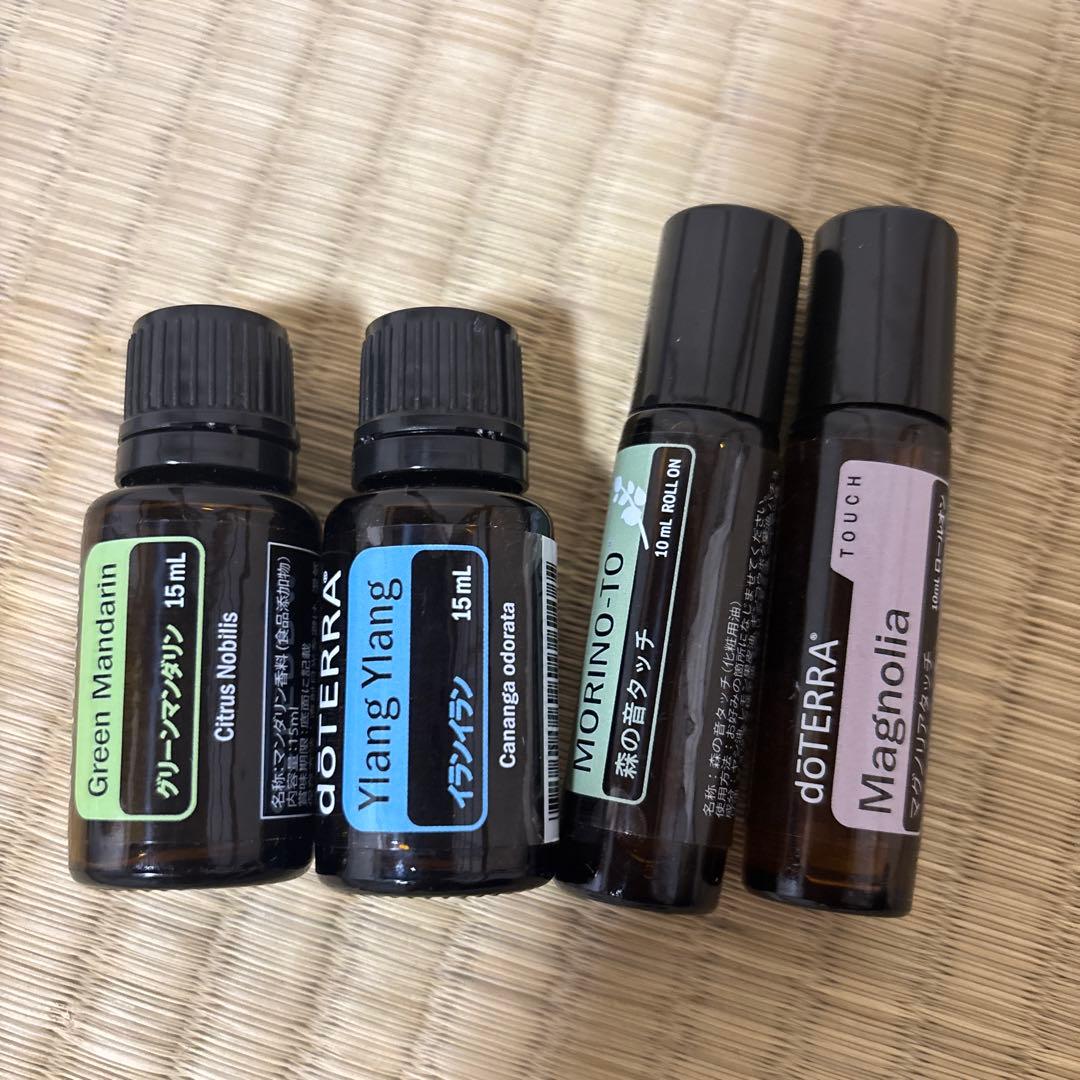 ドテラ　セット　イランイラン　グリーンマンダリン　森の音タッチ　マグノリアタッチ