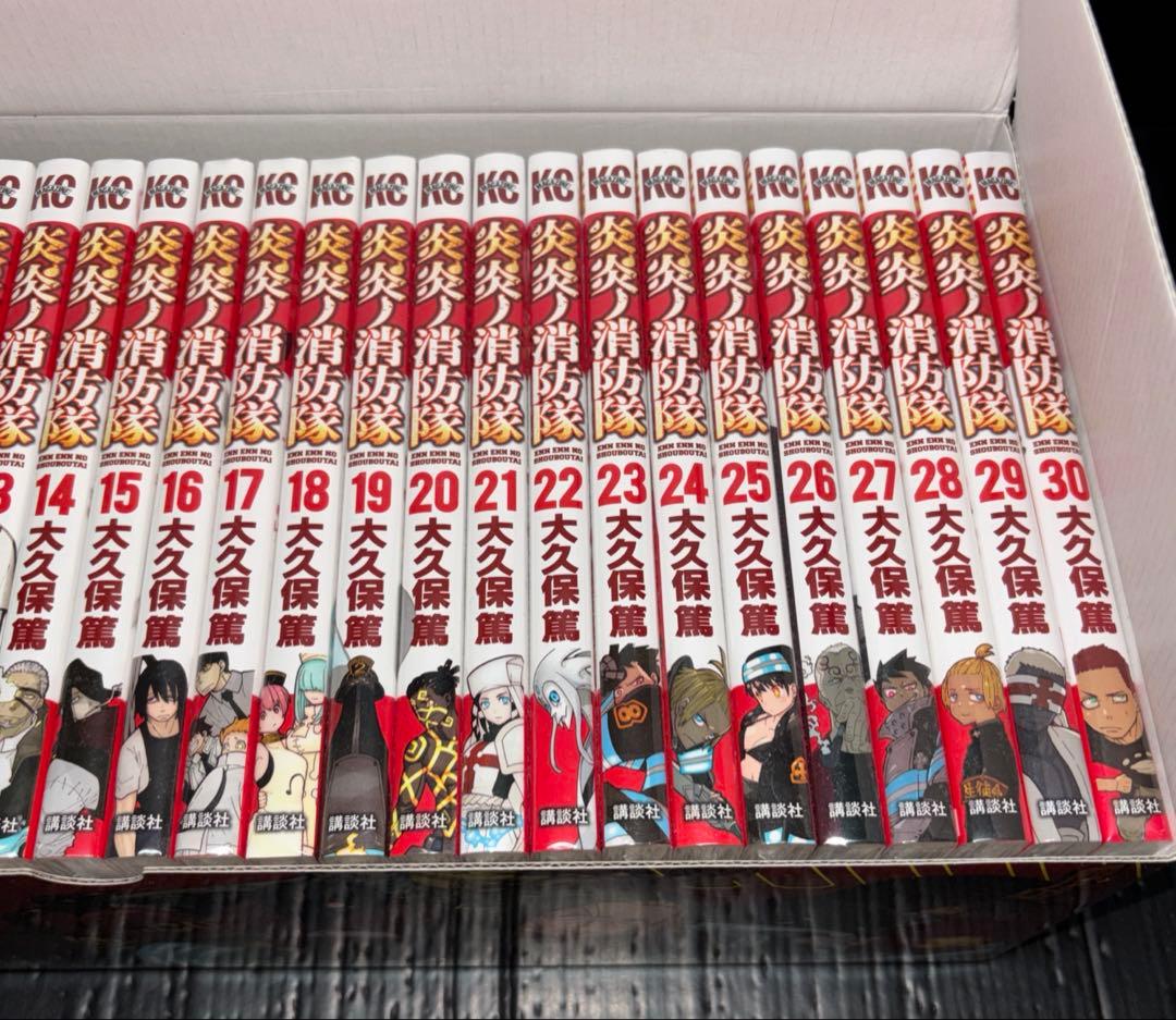 炎炎ノ消防隊 1-34巻 全巻 新品 多数 1-30巻BOX付き
