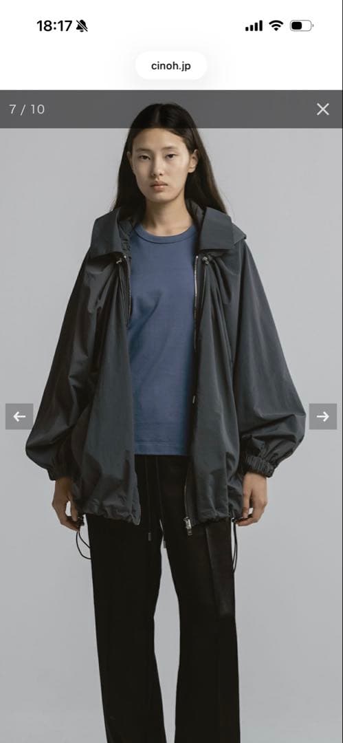 CINOH NYLON HOODIE BLOUSON チノ ナイロン フーディ