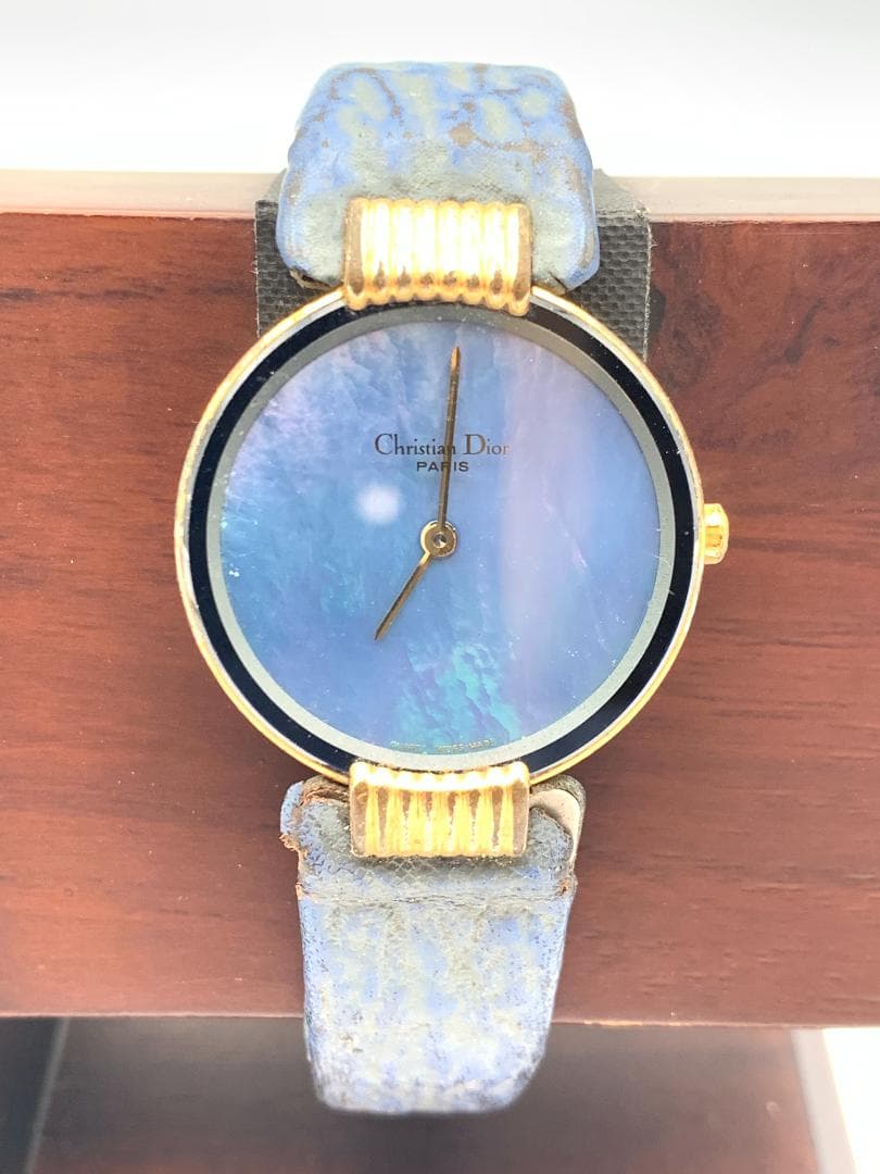 【不動】Christian Dior バギラ　腕時計　レザーベルト