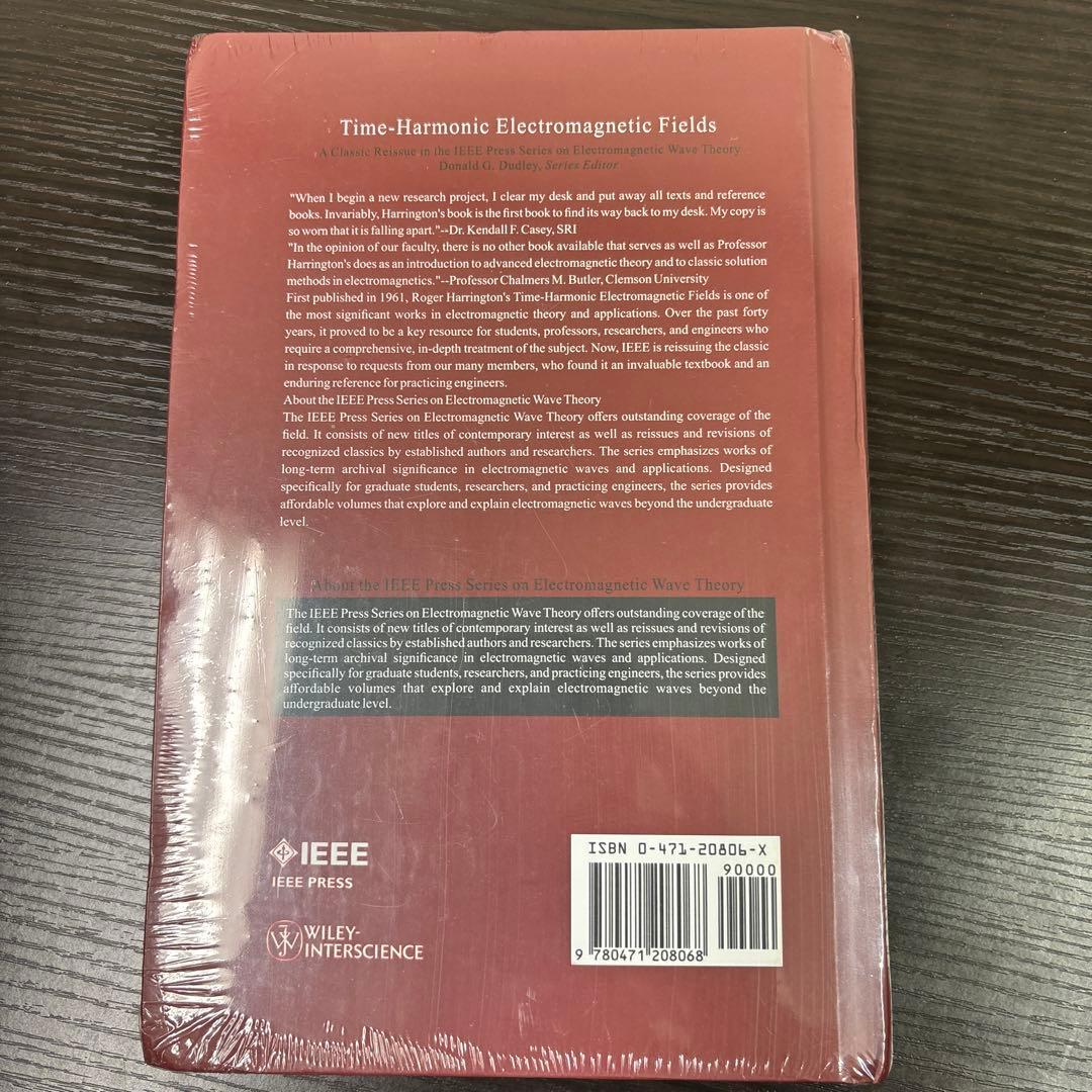 洋書 Time-Harmonic Electromagnetic Fields