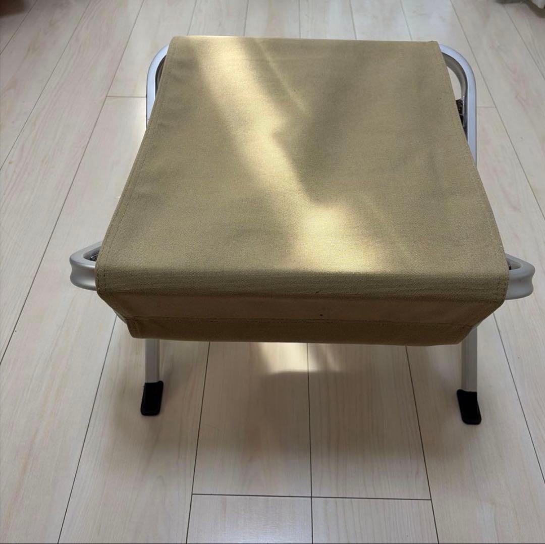 【廃盤品】 peak オットマン ベージュアウトドアチェア