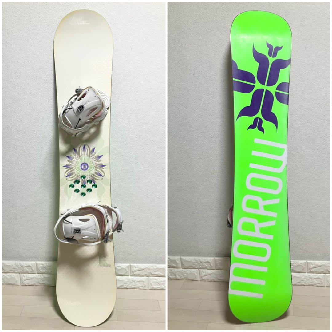 morrowモロースノーボードセット145cm/サロモン バインディングS